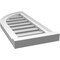 Ekena Millwork Quarter Round Top Left Surface Mount PVC Gable Vent w/ 2"W x 2"P Brickmould Sill Frame, 12"W x 26"H GVPQL12X2603SF - alternate 3